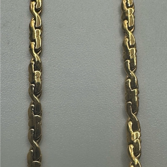 Vintage Attwood & Sawyer A&S Gold Tone Rope Pendant Necklace Rhinestone UK FLAWS - Picture 14 of 14